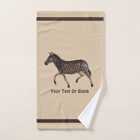 Cute Polka Dot Zebra Bad Handdoek (Handdoek)
