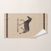 Cute Polka Dot Zebra Bad Handdoek (Handdoek)