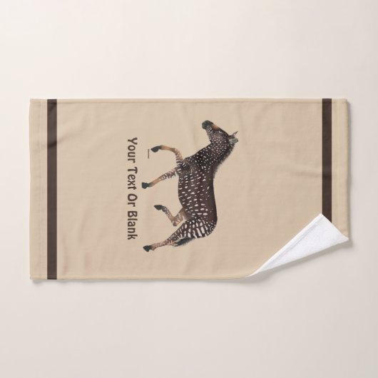 Cute Polka Dot Zebra Bad Handdoek (Handdoek)