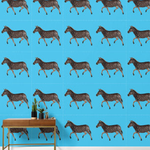 Cute Polka Dot Zebra Behang