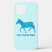 Cute Polka Dot Zebra - Blue Case-Mate iPhone Case (Achterkant)