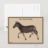 Cute Polka Dot Zebra Briefkaart (Voorkant / Achterkant)