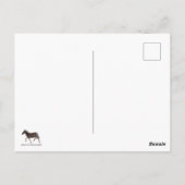 Cute Polka Dot Zebra Briefkaart (Achterkant)