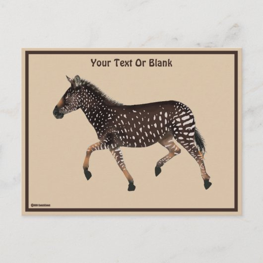 Cute Polka Dot Zebra Briefkaart (Voorkant)