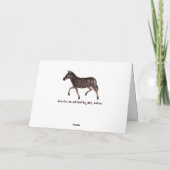 Cute Polka Dot Zebra Kaart (Achterkant)