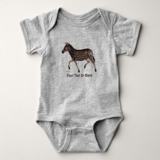 Cute Polka Dot Zebra Romper (Voorkant)
