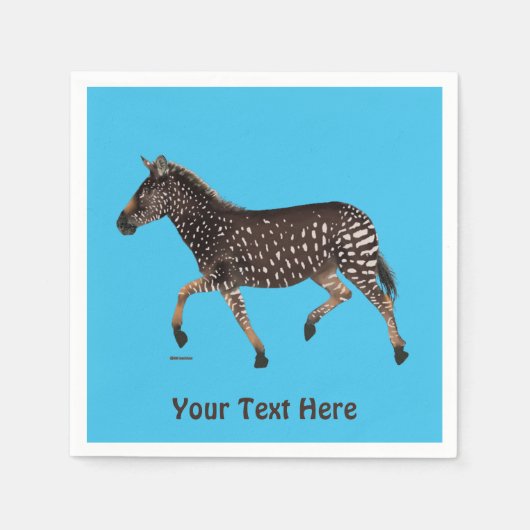 Cute Polka Dot Zebra Servet (Voorkant)