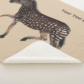 Cute Polka Dot Zebra Sherpa Deken (3/4)