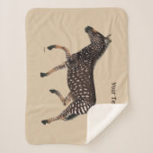 Cute Polka Dot Zebra Sherpa Deken (Voorkant)