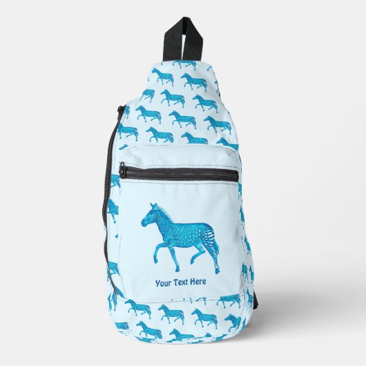 Cute Polka Dot Zebra Sling Bag (Voorkant)