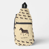 Cute Polka Dot Zebra Sling Bag (Voorkant)