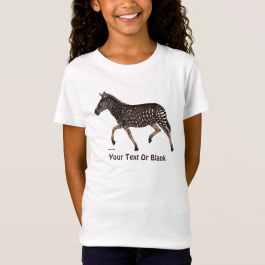 Cute Polka Dot Zebra T-shirt (Voorkant)
