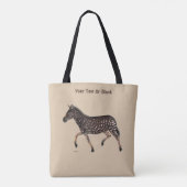 Cute Polka Dot Zebra Tote Bag (Achterkant)