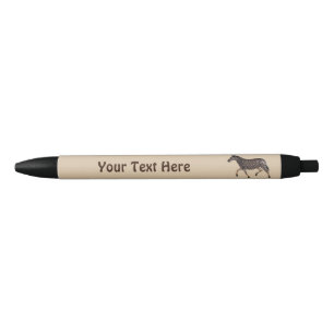 Cute Polka Dot Zebra Zwarte Inkt Pen