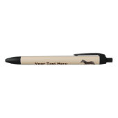 Cute Polka Dot Zebra Zwarte Inkt Pen (Bovenkant)
