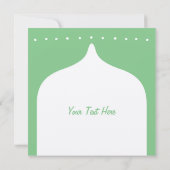 Cute Polka Wenskaarten Ied Mubarak Adha Fitr Bedankkaart (Achterkant)