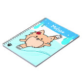 Cute Pom Figuur Spiral Notitieboek (Linkerzijde)