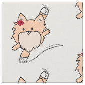 Cute Pom Figuur Spiral Stof (Close Up)
