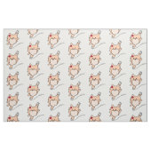 Cute Pom Figuur Spiral Stof (Fat Quarter)