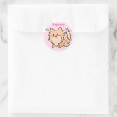 Cute Pom Ronde Sticker (Tas)