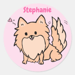 Cute Pom Ronde Sticker