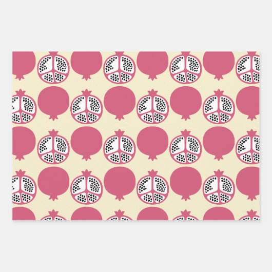 Cute Pomegranate Wrapping Paper (Voorkant 3)