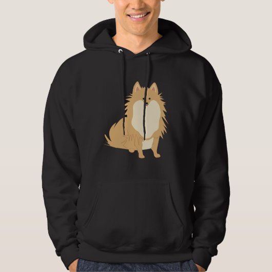 Cute Pomeranian 8 Hoodie (Voorkant)