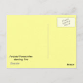 Cute Pomeranian BRIEFKAART (Achterkant)