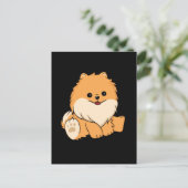 Cute Pomeranian Dog Gift Women Dog Pomeranian Briefkaart (Staand voorkant)
