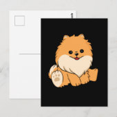 Cute Pomeranian Dog Gift Women Dog Pomeranian Briefkaart (Voorkant / Achterkant)