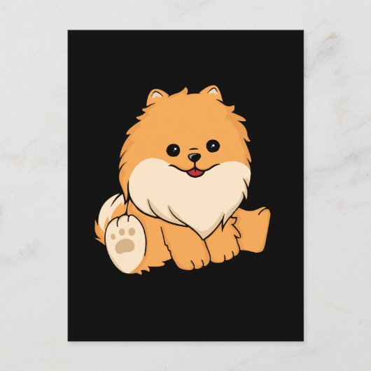 Cute Pomeranian Dog Gift Women Dog Pomeranian Briefkaart (Voorkant)