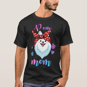 Cute Pomeranian Dog mama Pom Mama Puppy Moeder T-shirt