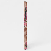 Cute Pomeranian Enchanted Pink Rose Garden iPhone Hoesje (Linkerkant)