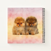 Cute Pomeranian German Spitz Puppies Notitieboek (Achterkant)