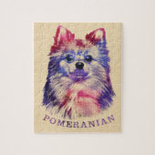 Cute Pomeranian German Spitz Sketch Legpuzzel (Verticaal)