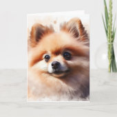 Cute Pomeranian Kaart (Voorkant)