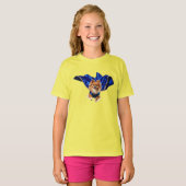 Cute Pomeranian Superhelden T-Shirt voor Kinderen (Voorkant volledig)