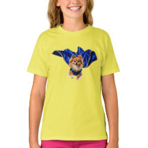 Cute Pomeranian Superhelden T-Shirt voor Kinderen