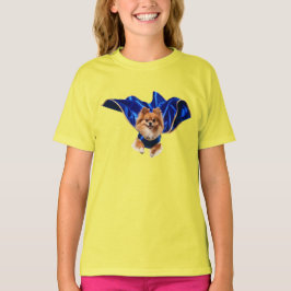 Cute Pomeranian Superhelden T-Shirt voor Kinderen