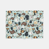 Cute Pomeranian Throw Blanket, Small Fleece Deken (Voorkant (Horizontaal))