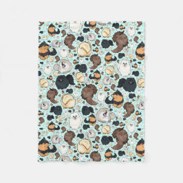 Cute Pomeranian Throw Blanket, Small Fleece Deken