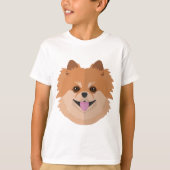 Cute Pommeren Cartoon! T-shirt (Voorkant)