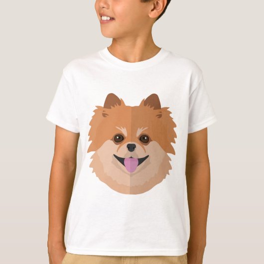 Cute Pommeren Cartoon! T-shirt (Voorkant)