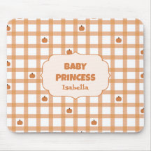 Cute Pompoen Gingham Muis Pad