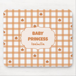 Cute Pompoen Gingham Muis Pad Muismat