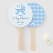 Cute Pony Baby shower Handwaaier (Voorkant en achterkant)