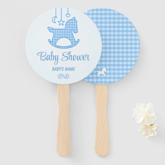 Cute Pony Baby shower Handwaaier (Voorkant en achterkant)