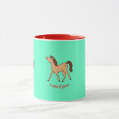 Cute Pony met uw eigen offerte Mok (Midden)