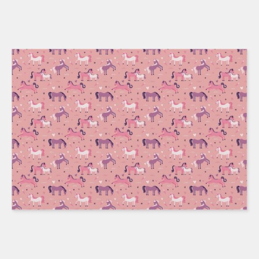 Cute Pony Wrapping Paper (Voorkant 2)