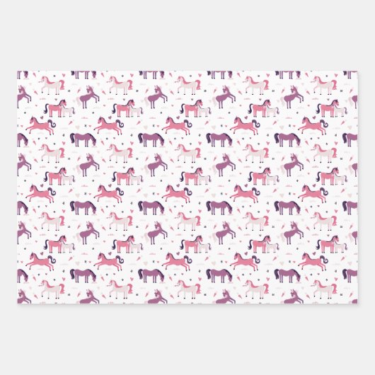 Cute Pony Wrapping Paper (Voorkant)